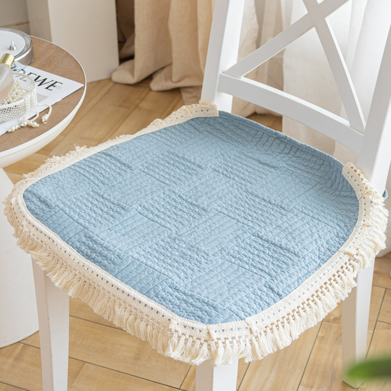 Dinning chair pad tassels and quilted