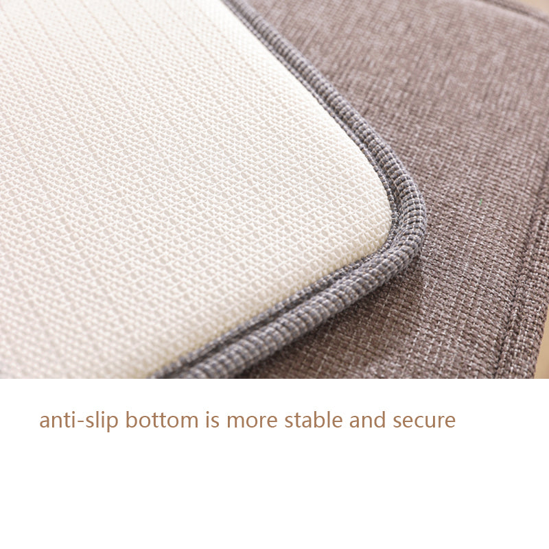 1pcs U-shaped solid-color cotton-linen composite sponge chair cushion