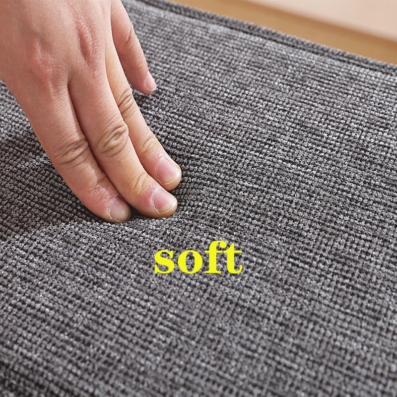 1pcs solid-color cotton-linen composite sponge Rectangular stool cushion