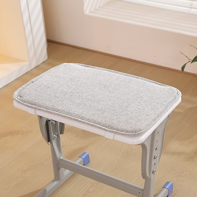 1pcs solid-color cotton-linen composite sponge Rectangular stool cushion