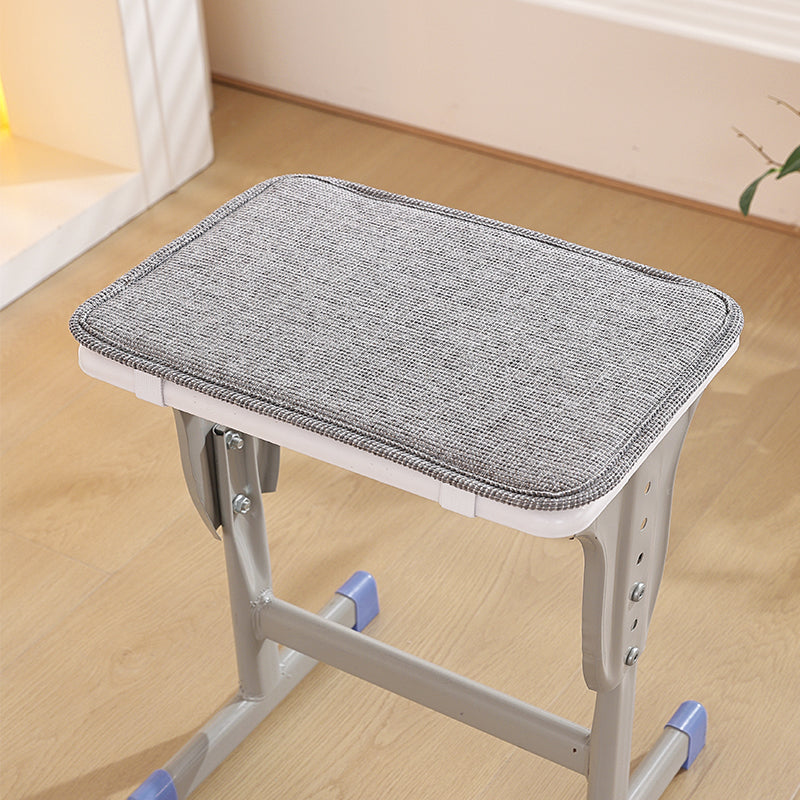 1pcs solid-color cotton-linen composite sponge Rectangular stool cushion