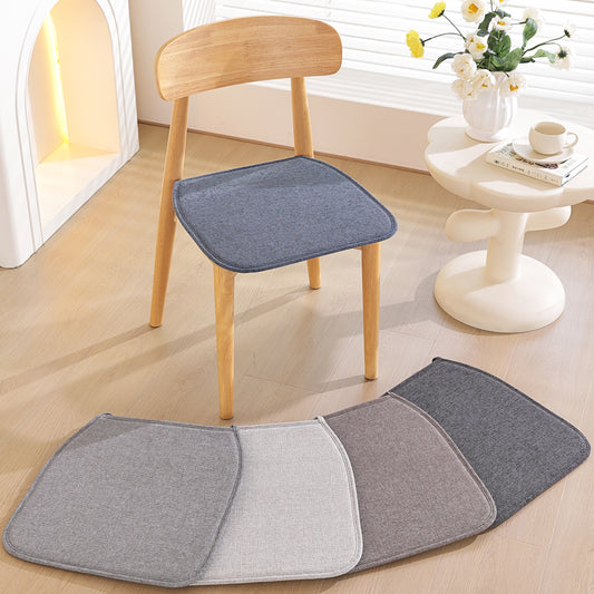 1pcs U-shaped solid-color cotton-linen composite sponge chair cushion
