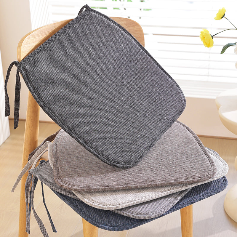 1pcs U-shaped solid-color cotton-linen composite sponge chair cushion