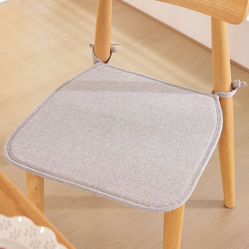 1pcs U-shaped solid-color cotton-linen composite sponge chair cushion