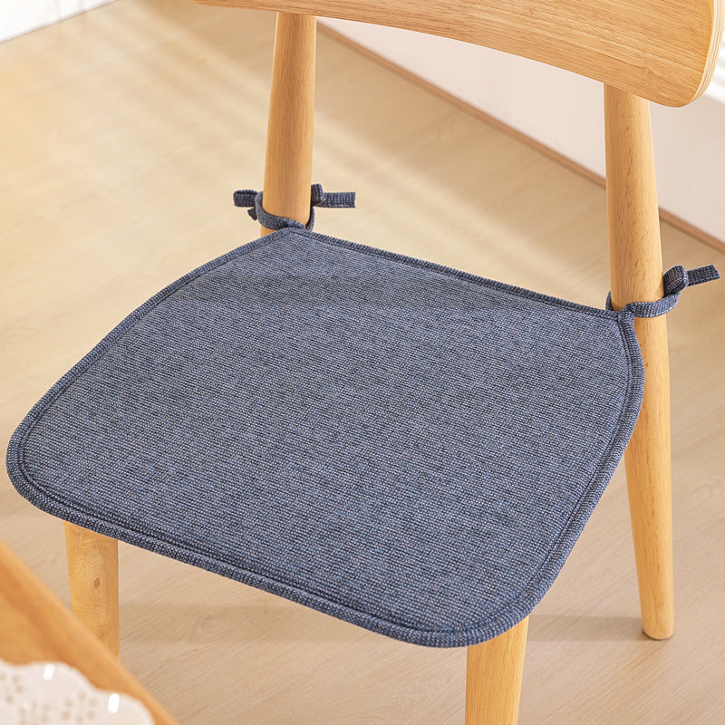 1pcs U-shaped solid-color cotton-linen composite sponge chair cushion