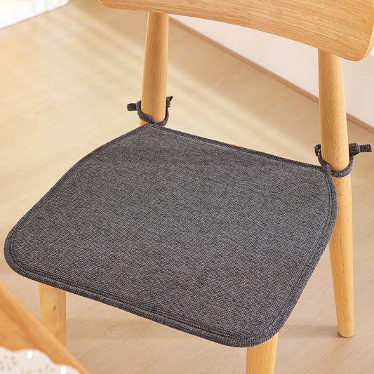 1pcs U-shaped solid-color cotton-linen composite sponge chair cushion