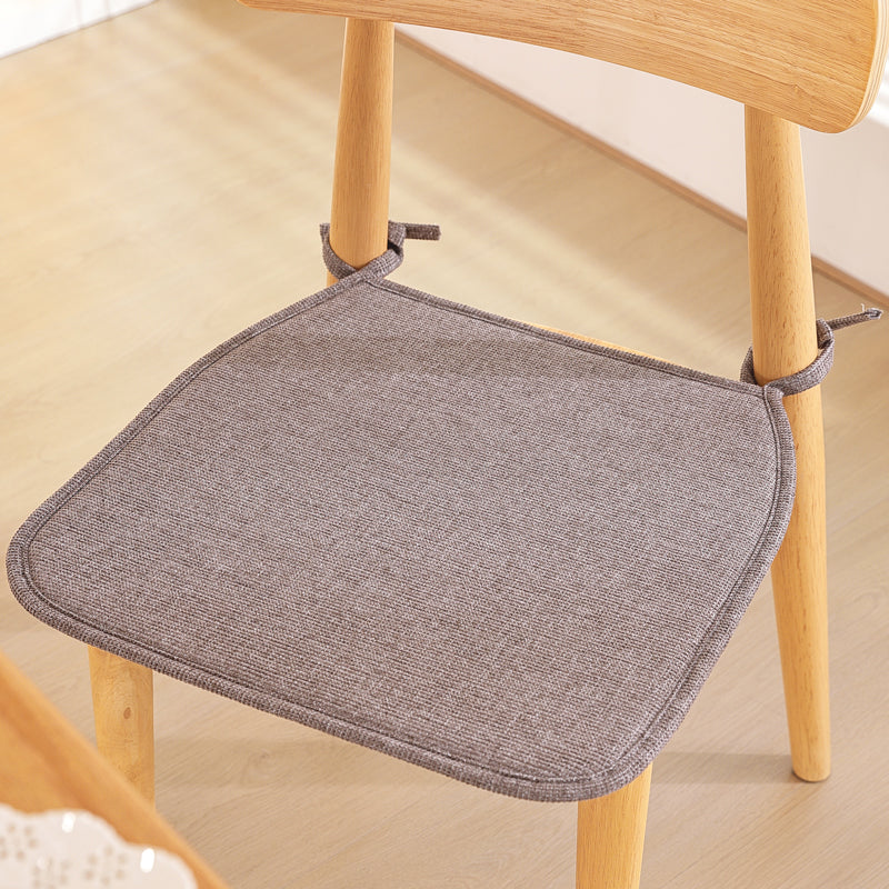 1pcs U-shaped solid-color cotton-linen composite sponge chair cushion