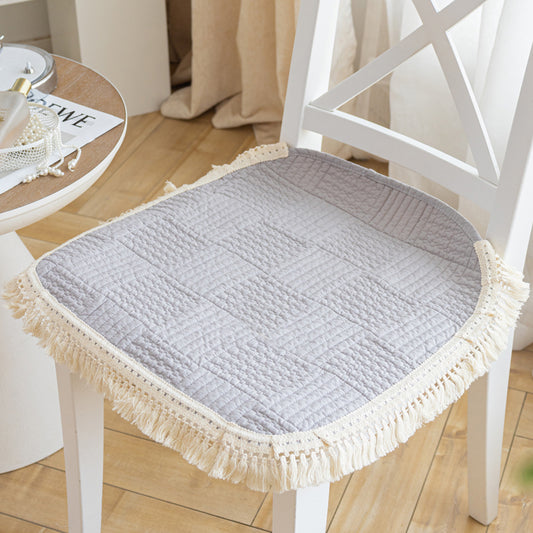 Dinning chair pad tassels and quilted